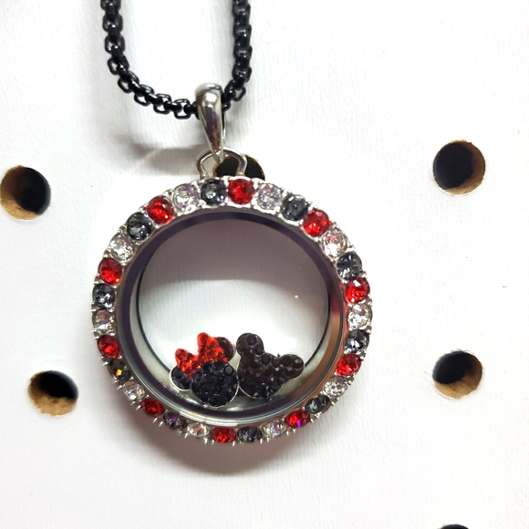 Origami Owl Mickey and Minnie locket - Picture 2 of 2